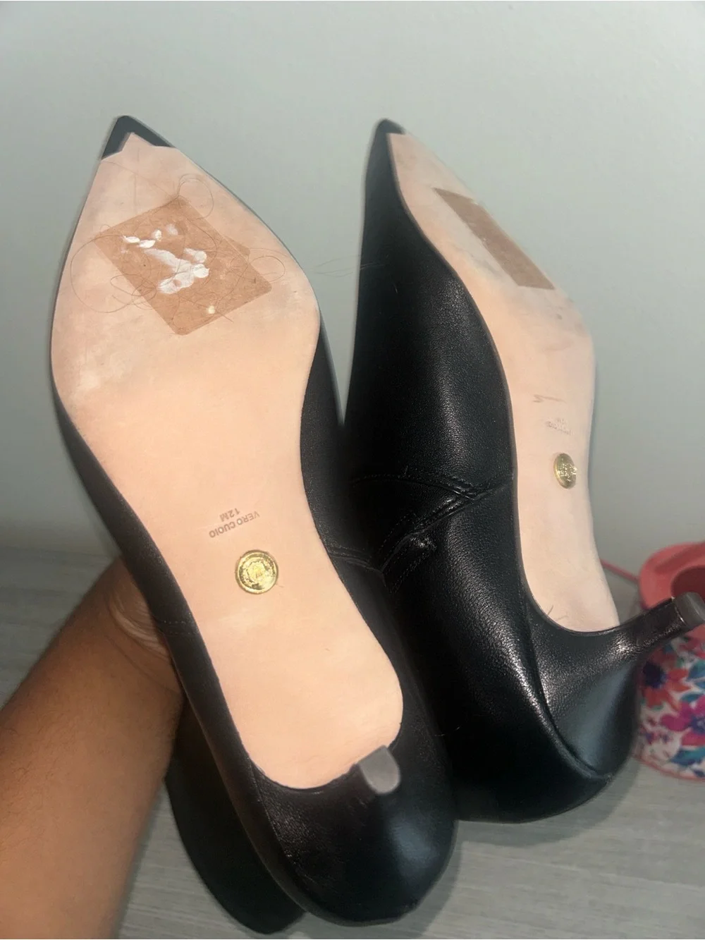 Veronica Beard Lisa Black Stretch Leather Short Boot, 45mm Kitten Heel EUC